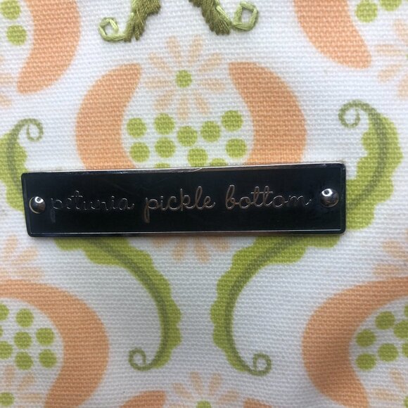 PETUNIA PICKLE BOTTOM Pink Peach Green Diaper Bag Backpack Changing Pad - Picture 2 of 14